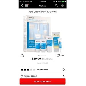 Murad Acne treatment set
